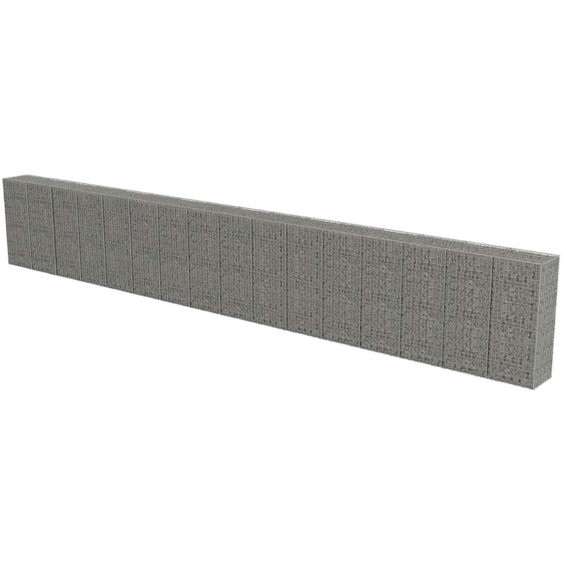 Vidaxl - Mur à gabion avec couvercles Acier galvanisé 900 x 50 x 150 cm
