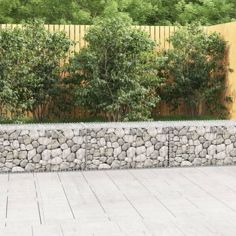 Mur en gabion avec couvercles Acier galvanisé 300 x 50 x 50 cm Vidaxl