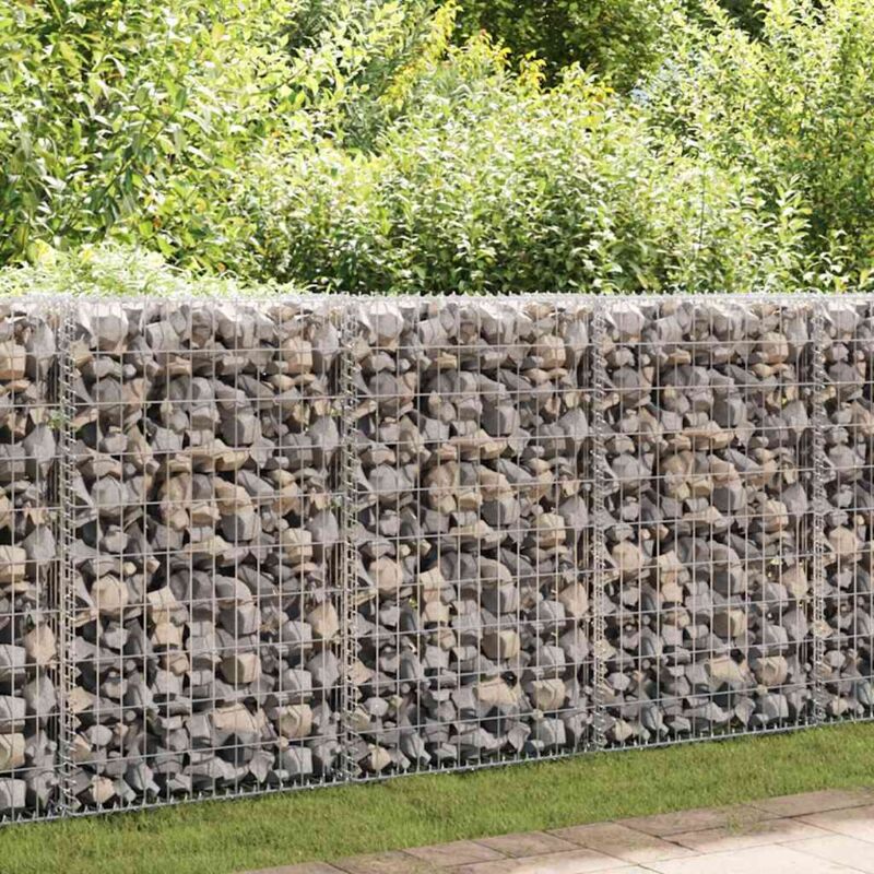 Vidaxl - Mur en gabion avec couvercles Acier galvanisé 150x60x100 cm