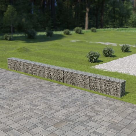 Mur à gabion avec couvercles Acier galvanisé 600 x 30x50