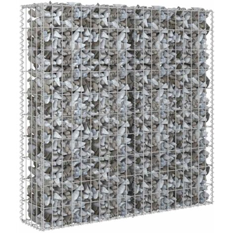Mur à gabion avec couvercles Acier galvanisé 600 x 30 x 100 cm