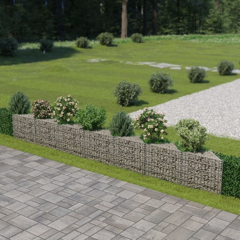 Mur de gabion Acier galvanisé 450x30x50 cm Vidaxl