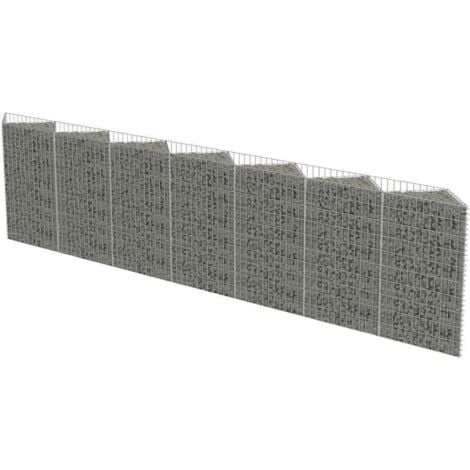 Mur de gabion Acier galvanisé 450 x 30 x 100 cm