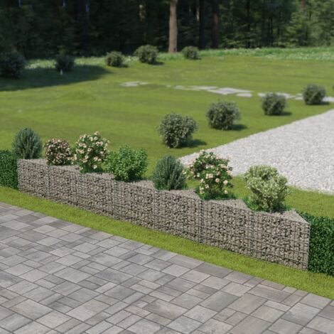 Mur de Gabion Acier Galvanisé Clôture Bordure de Jardin Multi-taille vidaXL