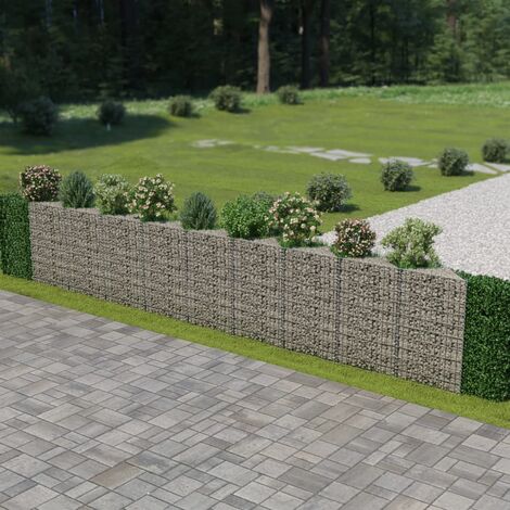 Mur de gabion Acier galvanisé 630 x 30x100
