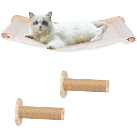 Mur d'escalade pour chat mural avec escalier pour chat et hamac pour chat