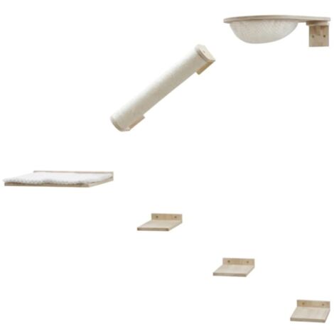Mur d'escalade pour chats Rocky 52x17x37 cm naturel et blanc Kerbl - N/A