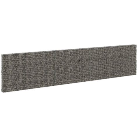 Mur en gabion avec couvercles Acier galvanisé 900x30x200 cm