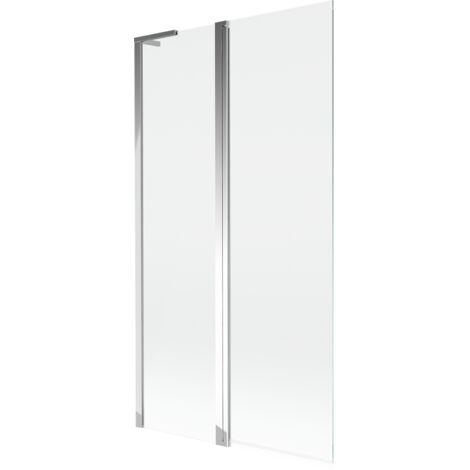 Mur pare-baignoire Mexen Mist L 2 volets 100 x 150 cm, transparent, chrome - 8A9L-100-011-01-00