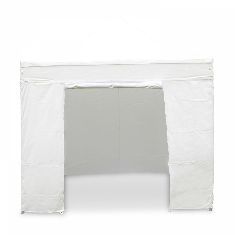 Mur porte zippable pour tente pliante Pro 40mm 3m blanc