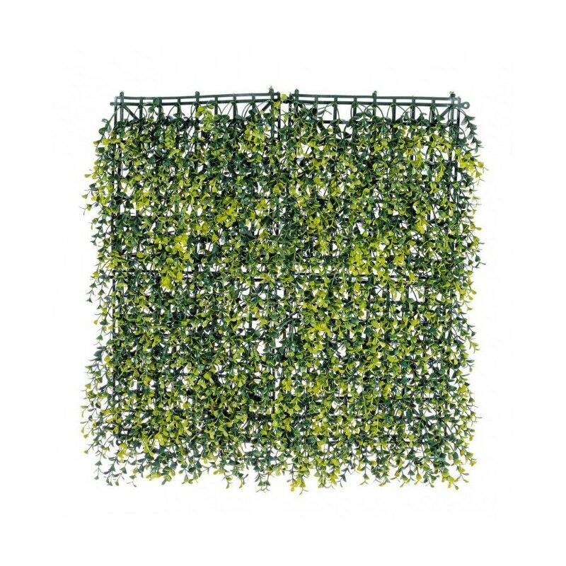 Mur synthétique Buxus Germogli en Polyéthylène 50x50 cm