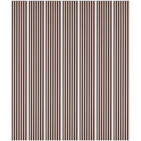 Mur TV - Lot de 7 Panneaux tasseaux bois 250 x 30 x 1,9 cm - rose pastel/feutrine noir - 5,25m²
