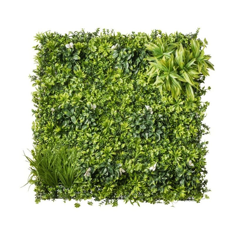 Jamais utilise] Mur végétal artificiel extérieur et intérieur prêt à poser 1m x 1m Liseron - Liseron