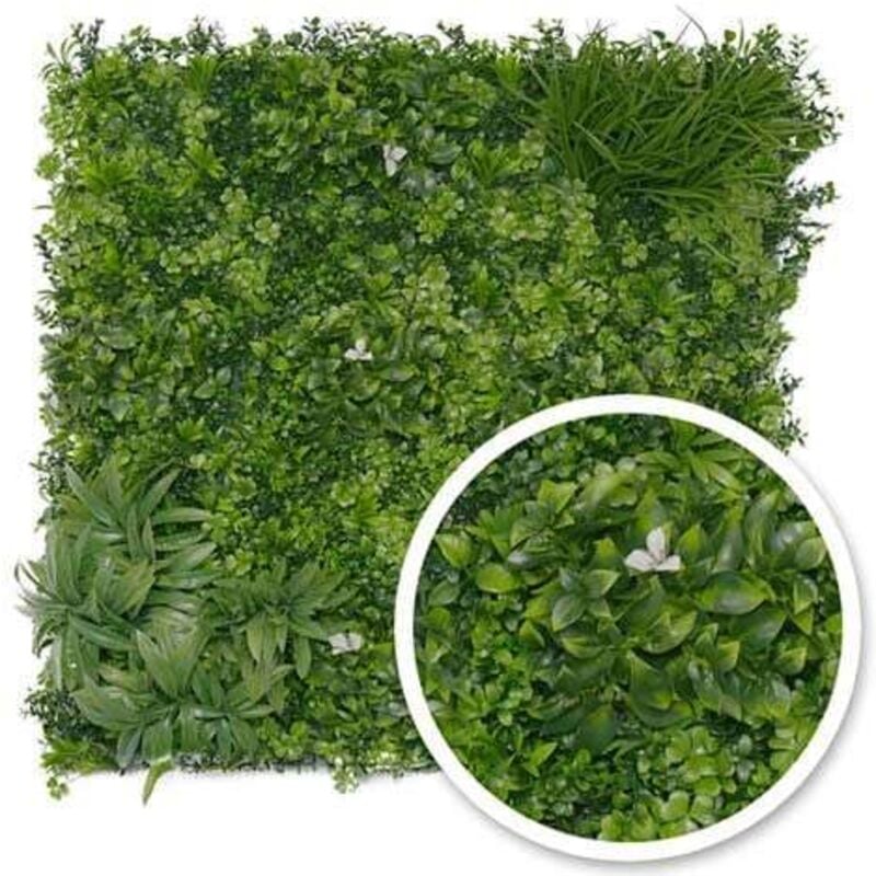Mur végétal artificiel Liseron 1m x 1m, Surface 8 m²