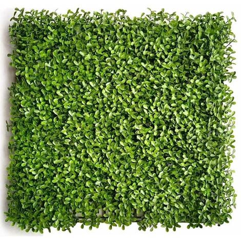 Mur végétal artificiel - Modèle vert - Dimensions : 50 x 50 cm - Vert