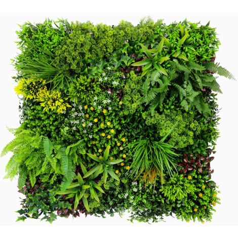 Mur vegetal artificiel Super-Jungle plaque de 1m x 1m L'ultra Chic