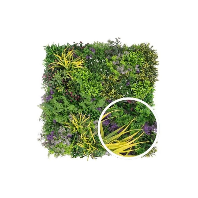 Mur Végétal Artificiel YELLOWSTONE - 1m x 1m, Long 1 m
