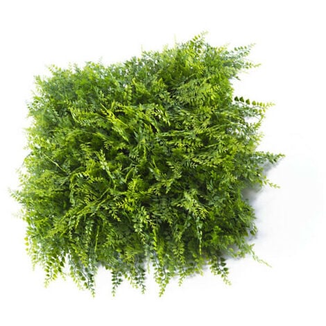 Mur végétal JET7GARDEN 4 plaques feuillage artificiel fougères - 1m2 - vert