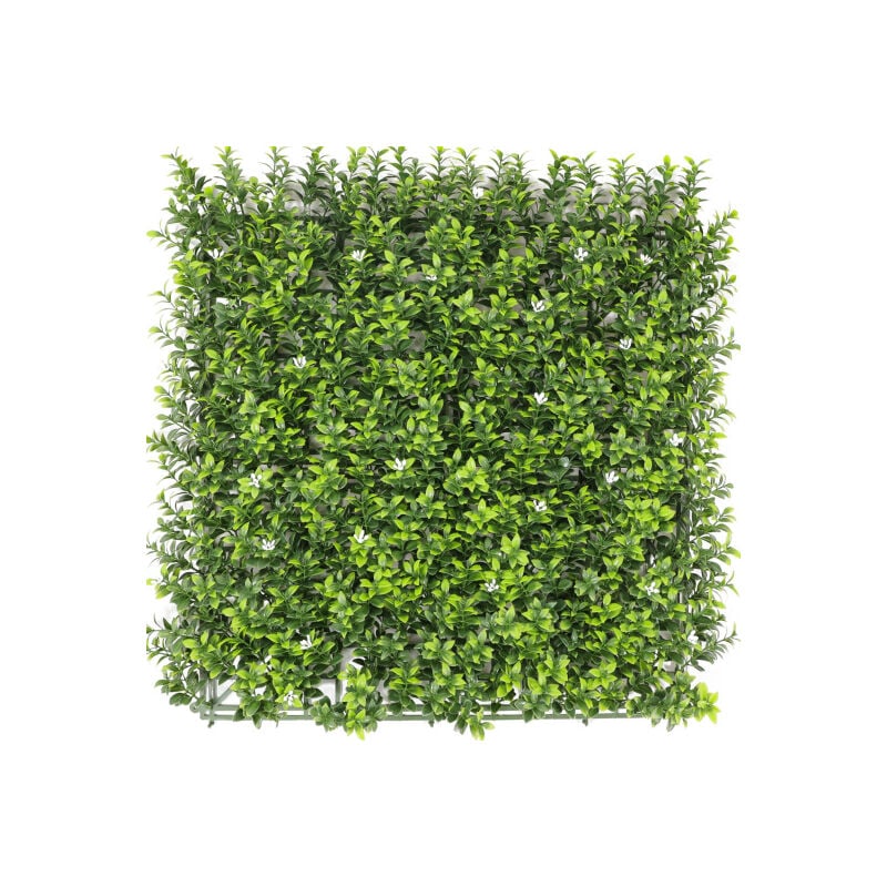 Décoweb - Mur végétal synthétique - Jasmin blanc - Intérieur et extérieur - 0.5m x 0.5m