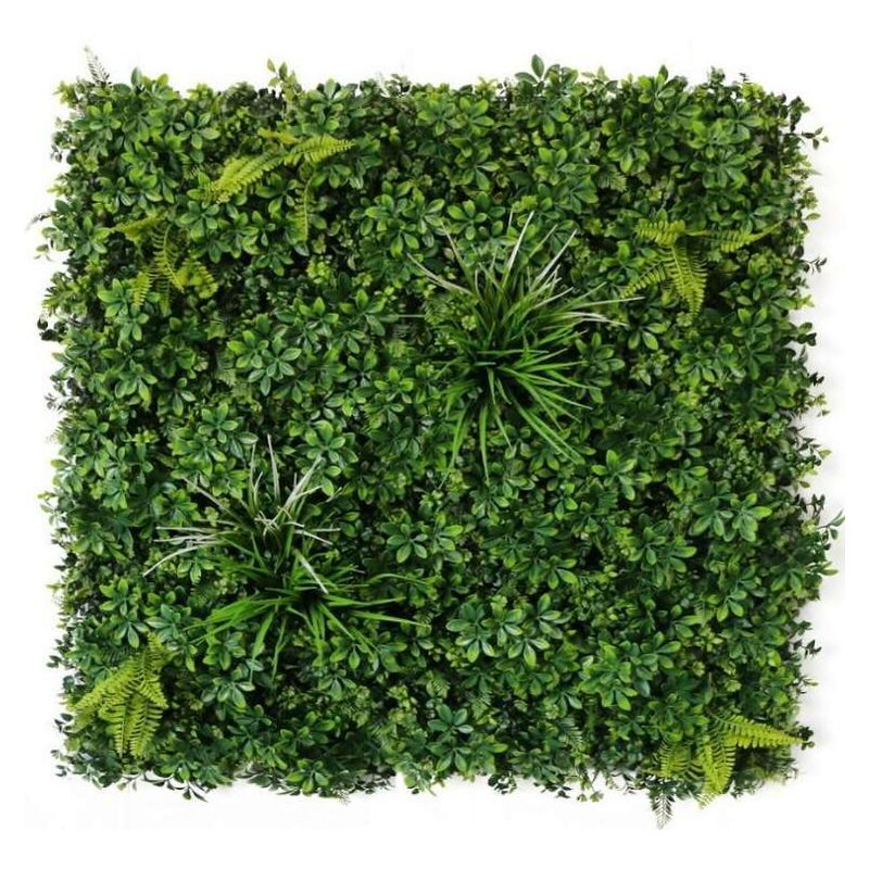 Sodipa - Mur végétal en plastique 1 m x 1 m Garden - Vert
