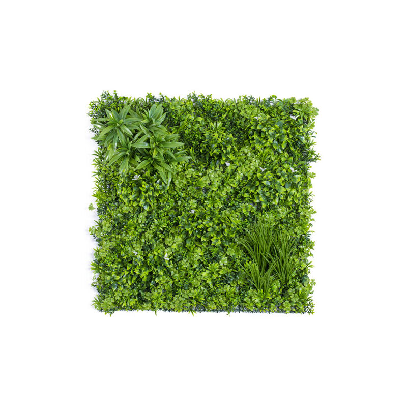 Décoweb - Mur végétal synthétique - Manoir champêtre - Intérieur et extérieur - 1m x 1m