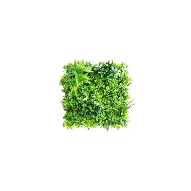 Décoweb - Mur végétal synthétique - Manoir champêtre - Intérieur et extérieur - 0.5m x 0.5m
