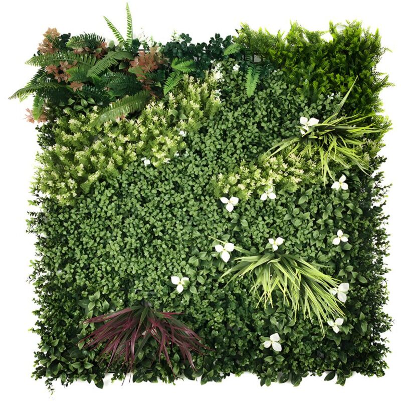 Mur végétal synthétique vert - pack de 1m² - lahti