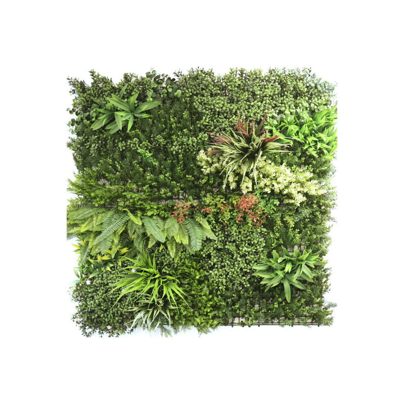 Mur végétal synthétique - Printemps poétique - Intérieur et extérieur - 1m x 1m