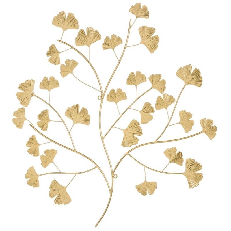 

Mural de pared de ramas clásico de metal dorado de 56x53 cm