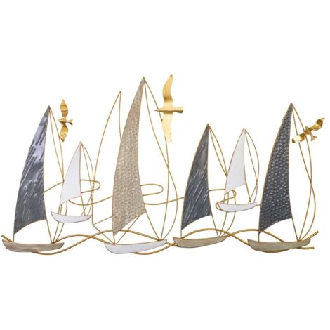 Mural decorativo de pared de metal 123,8x69,9x5,1