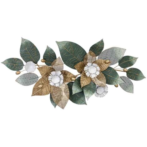 Mural decorativo de pared de metal 134,0x67,3x8,9