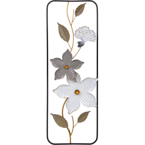 Mural decorativo de pared de metal 31,1x89,5x3,8