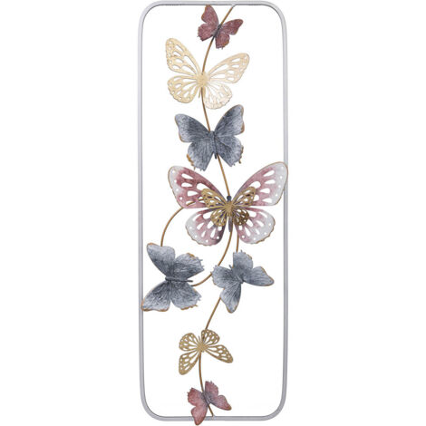 Mural decorativo de pared de metal 31,1x89,5x3,8