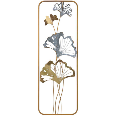 Mural decorativo de pared de metal 31,1x89,5x3,8