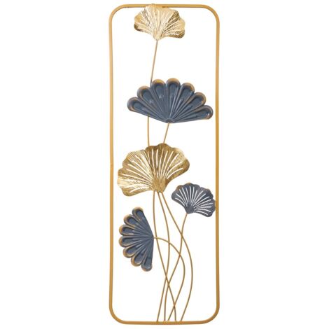 Mural decorativo de pared de metal 31,1x89,5x4,4