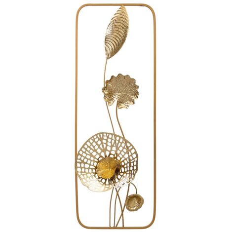 Mural decorativo de pared de metal 31,1x89,5x7,0