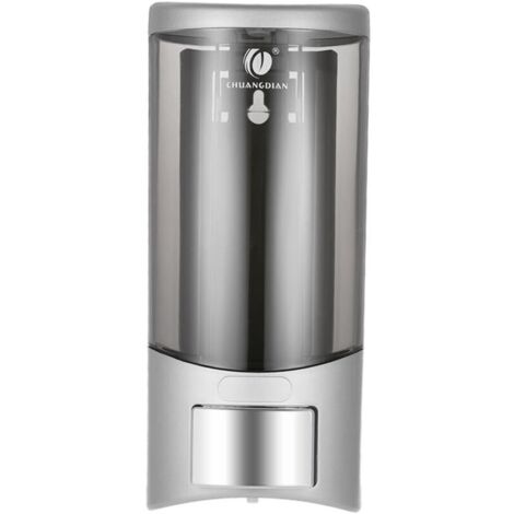 Mural Distributeur de Savon Support 500ml Manuel Machine Distributeur Liquide Lavage des Main