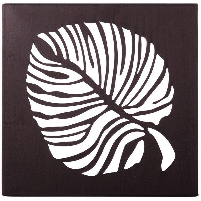 

Mural panel de metal marrón de 29x29 cm