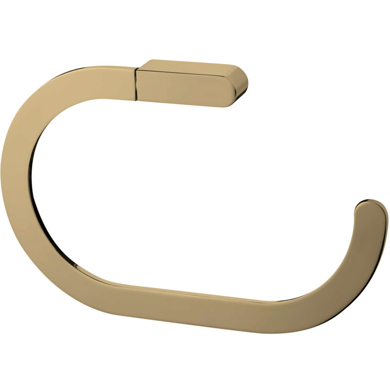 Porte-serviettes ovale Nature Box, doré