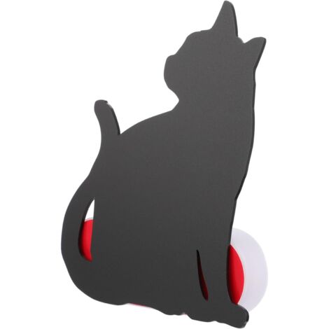 Murale Led Chat Contr le Sonore Et Lumineux Veilleuse Noire