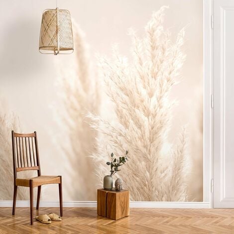 Murale - Pampas Grass In Sun Light Dimension HxL: 288cm x 288cm Matériel: Premium
