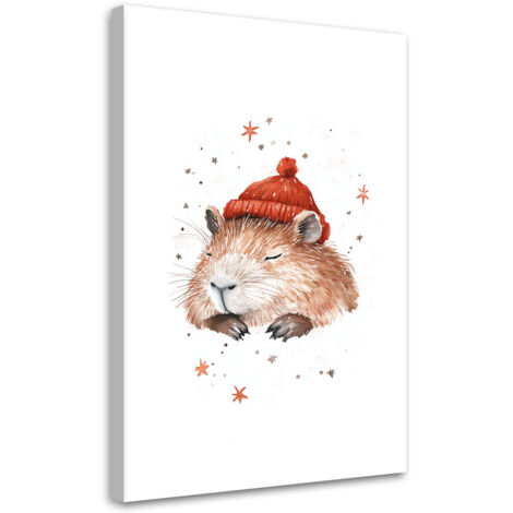 Murali per cameretta, Capibara che dorme - 40x60
