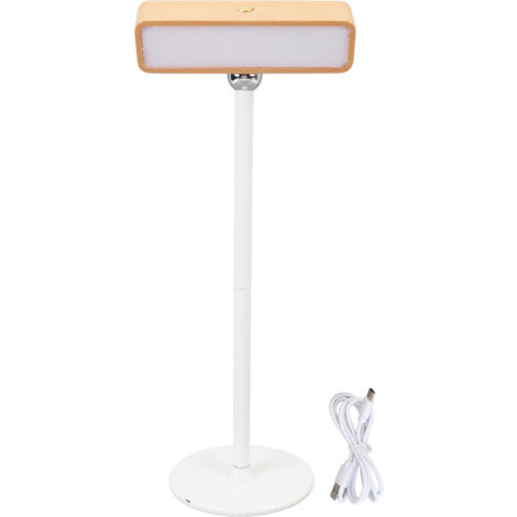 Murano 360° drehbare, wiederaufladbare Wandleuchte, 3000K dimmbar, magnetischer Touch, Holzoptik, für Zimmer, Büro, Wohnzimmer, Schlafzimmer