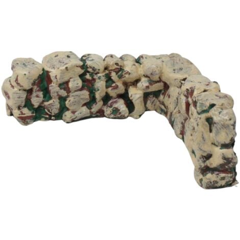 PERAGASHOP Muretto ad angolo Miniatura in Resina per Presepe 86567