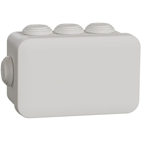 Mureva Box boite de dérivation avec embouts 105x65x55 IP55 blanc polaire SCHNEIDER IMT05023