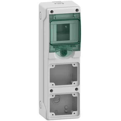 Mureva mini coffret pour prises 98x310mm 4 Modules x 2 Ouvertures 65x85mm (13151M)