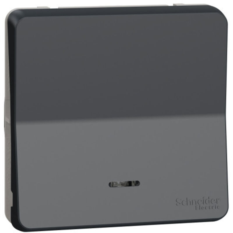 Schneider Electric - Bouton-poussoir gris lumineux led composable mureva styl, IP55 et IK08 Ref.MUR35127 Schneider Electric - Bouton-poussoir gris lumineux led composable mureva styl, IP55 et IK08 Ref.MUR35127