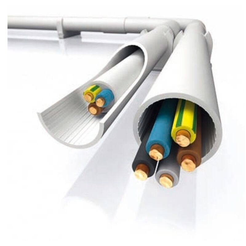 Schneider Electric - Mureva Tube gt 3321 - pvc - tulipé - Ø25 mm - longueur 2 mètres - Gris - IMT40525