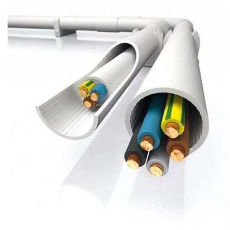 Mureva Tube GT 3321 - PVC - tulipé - Ø25 mm - longueur 2 mètres - Gris - IMT40525