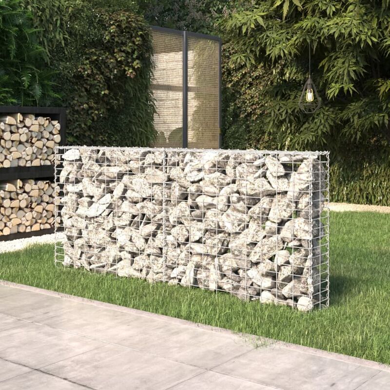

Muro de gaviones con cubiertas acero galvanizado 200x20x85 cm